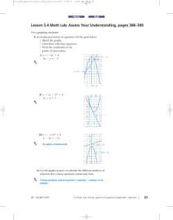 Lesson 5.4 Math Lab: Assess Your Understanding