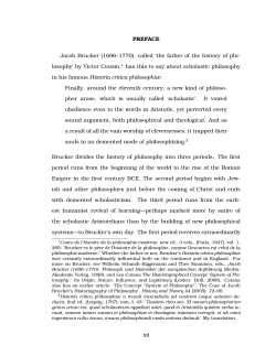 PREFACE Jacob Brucker (1696–1770), called `the father of the