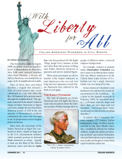 Italian American Pioneers in Civil Rights