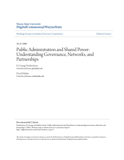 Public Administration and Shared Power