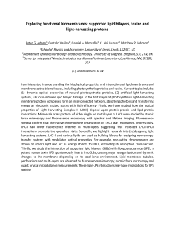 Exploring functional biomembranes: supported lipid bilayers, toxins