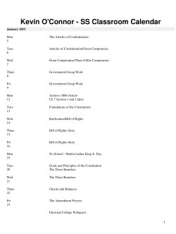 Kevin O`Connor - SS Classroom Calendar