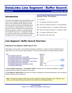 Line Segment / Buffer Search