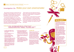 Make your own anemometer