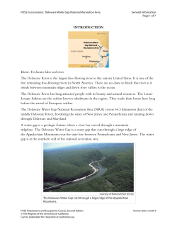 INTRODUCTION Biome: Freshwater lakes and rivers