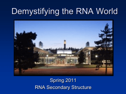 Demystifying the RNA World - The Hudson Valley RNA Club