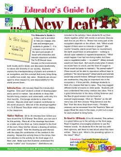 Educator`s Guide to - Jewish National Fund