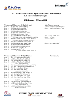 entries close 14 february 2012