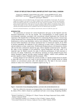 The construction of caissons for vertical breakwaters and quays on