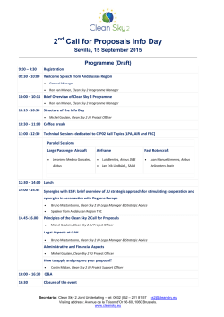 2 Call for Proposals Info Day