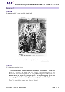 GCSE History Source investigation The home front in the