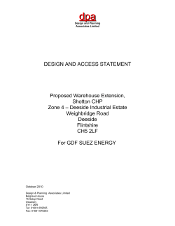 DESIGN AND ACCESS STATEMENT Proposed Warehouse