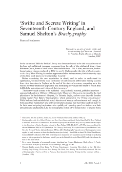 in Seventeenth-Century England, and Samuel