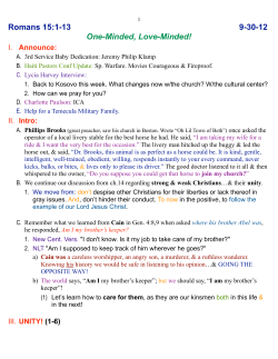 Romans 15.1-13 - Calvary Murrieta