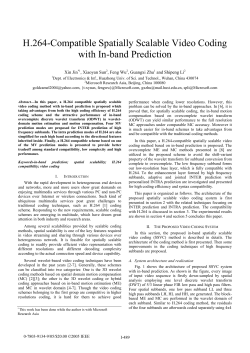 H.264-COMPATIBLE SPATIALLY SCALABLE VIDEO CODING WITH