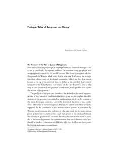 Portugal: Tales of Being and not Being1