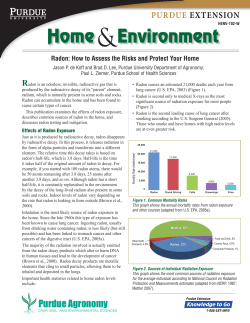 Radon: How to Assess the Risks and Protect