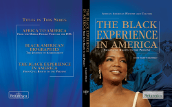 The Black Experience in America: From Civil Rights to the Present