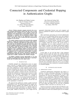 Connected Components and Credential Hopping in