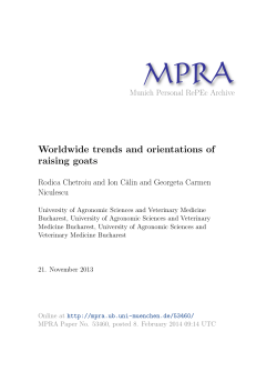 - Munich Personal RePEc Archive