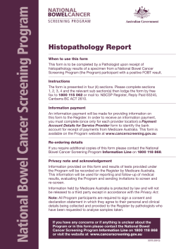 Histopathology Report - PDF 145 KB