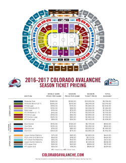 coloradoavalanche.com 2016-2017 colorado avalanche season
