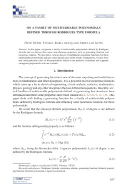 On a family of multivariable polynomials defined through Rodrigues