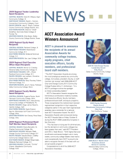 NEWS - Association of Community College Trustees