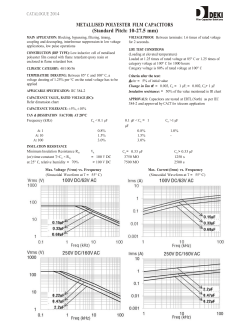 Standard Pitch: 10-27.5 mm
