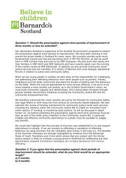 Question 1: Should the presumption against short periods of