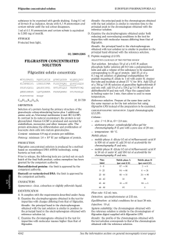 FILGRASTIM CONCENTRATED SOLUTION Filgrastimi solutio