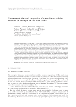 Macroscopic thermal properties of quasi-linear cellular