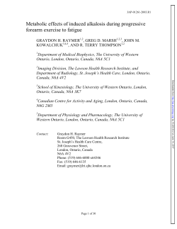Metabolic effects of induced alkalosis during progressive forearm