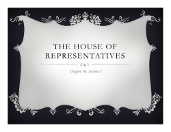 the house of representatives