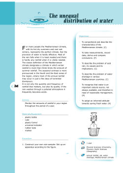 The unequal distribution of water