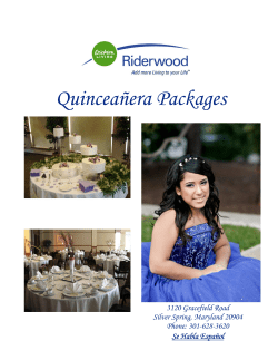 Quince Catering Menu 2012