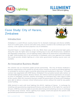 Case Study: City of Harare, Zimbabwe