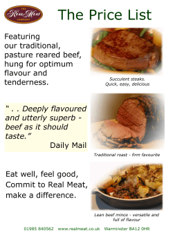 The Price List - Real Meat Company
