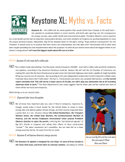 Keystone XL: Myths vs. Facts