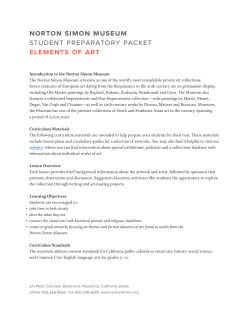norton simon museum student preparatory packet elements of art