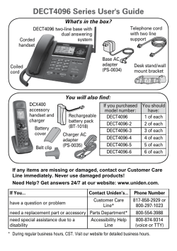 DECT4096 Series User`s Guide