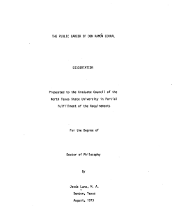 THE PUBLIC CAREER OF DON RAMON CORRAL