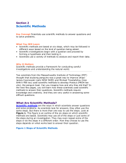 Section 2 Scientific Methods