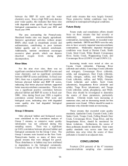 Conclusions - Susquehanna River Basin Commission