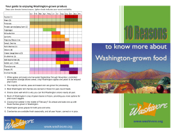 to know more about Washington-grown food