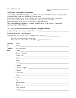 CH 4 notes-word list