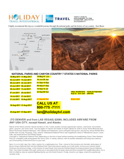 National Parks And Canyon Country
