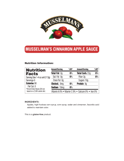 MUSSELMAN`S CINNAMON APPLE SAUCE