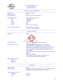 Material Safety Data Sheet - LTS Research Laboratories, Inc.