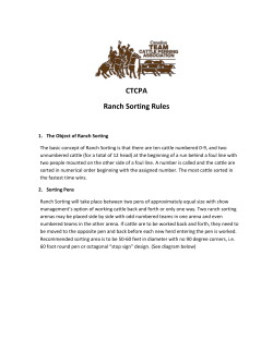 CTCPA Ranch Sorting Rules